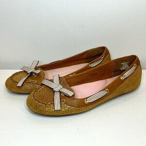 Sperry Top-Sider Women's Penny Loafer Gold Weave Casual Flats - Size 9.5 M